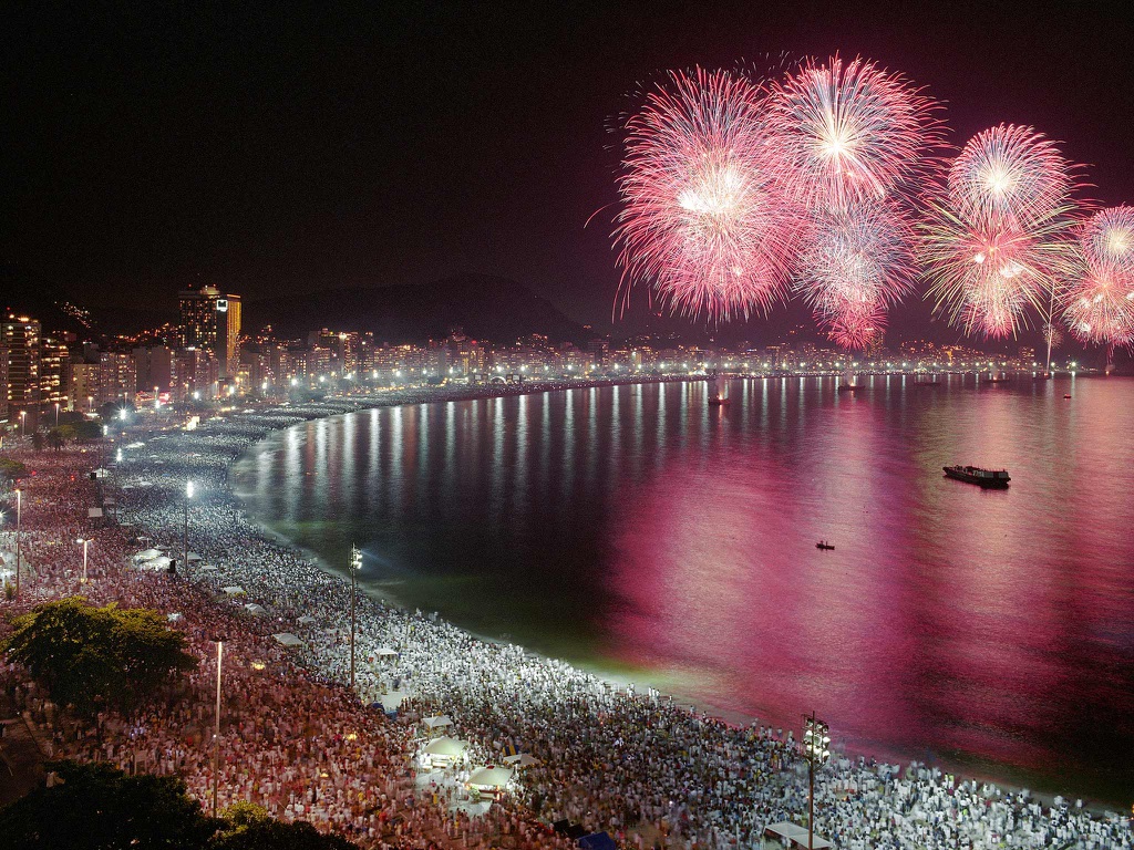 đêm giao thừa tại Rio de Janeiro (Brazil)