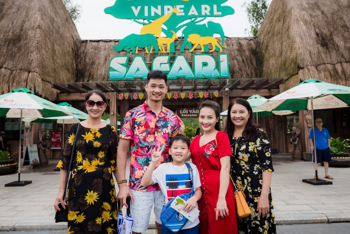 Hình ảnh gia đình nữ diễn viên Bảo Thanh cùng gia đình du lịch tết tại Safari Phú Quốc